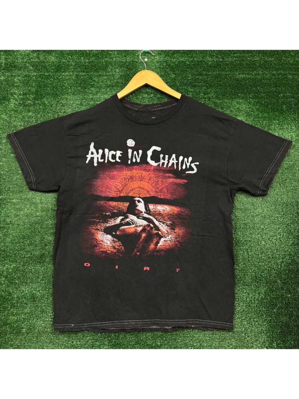 Alice In Chains Dirt Est 1987 Rock Band Mineral Wash T-Shirt Size Large